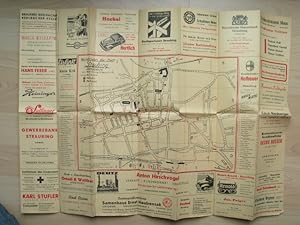 Verkehrsplan Stadtplan Straubing, Stadtpolizei um 1951