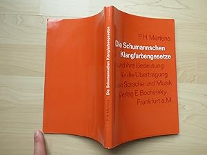 Die Schumannschen Klangfärbungsgesetze und ihre Bedeutung für die Übertragung von Sprache und Musik.