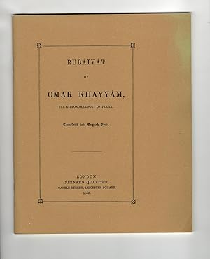 Image du vendeur pour Rubaiyat of Omar Khayyam, The Astronomer-Poet of Persia mis en vente par Leopolis