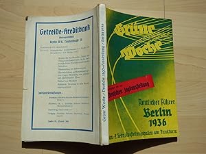 Amtlicher Katalog und Führer der Grünen Woche, Ausstellung des deutschen Bauerntums. Unter Mitwir...