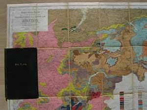 Richthofen: Geognostische Karte von Predazzo, St. Cassian und der Seisser Alpe in Südtirol, um 1860.