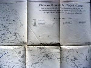 Die neuen Grenzen der Tschechoslowakei nach der dt.-tsch. Vereinbarung v. 20.11.1938