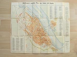 Beckmanns Plan von Mainz mit Kastel um 1910