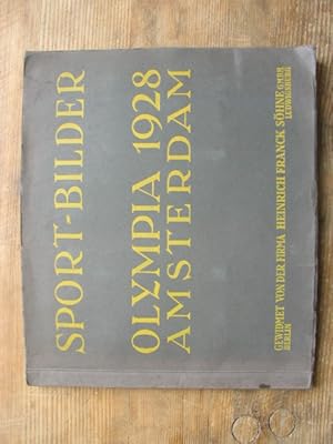 Olympia 1928, Amsterdam. Gewidmet von der Firma Heinrich Franck Söhne, Berlin / Ludwigsburg.