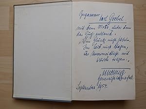 Autograph Generalfeldmarschall Albert Kesselring 1954 in Buch: Soldat bis zum letzten Tag