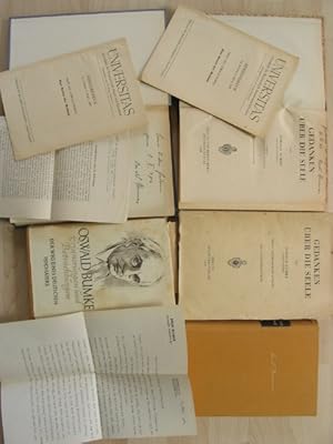 6 Bücher (2x mit handschriftlicher Widmung) und ein Brief aus der Feder des Oswald Bumke.