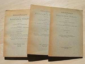 Abhandlung der Friesschen Schule Neue Folge Sechster Band 4 Hefte komplett 1933-1937