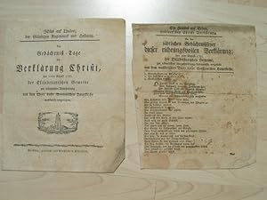 Jesus auf Thabor, der Gläubigen Augenmerk und Hofnung. Am Gedächtniß-Tage der Verklärung Christi,...