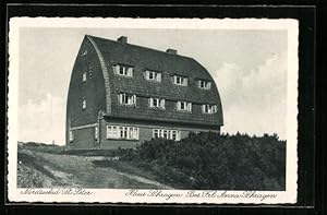 Bild des Verkufers fr Ansichtskarte St. Peter, Hotel-Haus Schragen von Anna Schragen zum Verkauf von Bartko-Reher