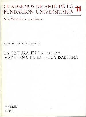 Imagen del vendedor de La pintura de la poca Isabelina en la prensa madrilea a la venta por CA Libros