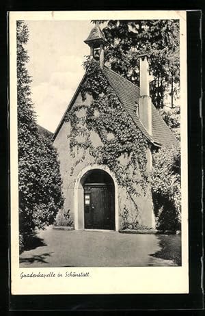 Bild des Verkufers fr Ansichtskarte Schnstatt, Efeu berankte Gnadenkapelle zum Verkauf von Bartko-Reher