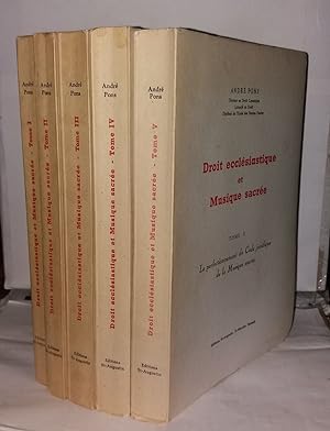 Droit ecclésiastique et musique sacrée (5 volumes complet)