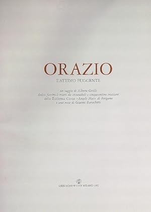 Seller image for Orazio l'attimo fuggente for sale by Miliardi di Parole