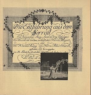 Image du vendeur pour Programmheft Wolfgang Amadeus Mozart DIE ENTFHRUNG AUS DEM SERAIL 6. Oktober 1964 Groes Haus mis en vente par Programmhefte24 Schauspiel und Musiktheater der letzten 150 Jahre