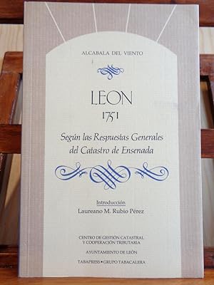 Seller image for LEON 1751. Segn las Respuestas Generales del Catastro de la Ensenada. for sale by LIBRERA ROBESPIERRE