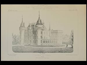 CHATEAU DE CORNOD (JURA) - 1886 - 3 GRANDES GRAVURES - DESPIERRES, FEUGA