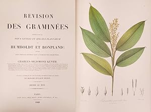 Bild des Verkufers fr Revision des Gramines. TOME I [ Voyages de Humboldt & Bonpland. Voyages aux Rgions Equinoxiales du Nouveau Continent - Sixime Partie - Section III]. * ONLY VOLUME I zum Verkauf von Frans Melk Antiquariaat