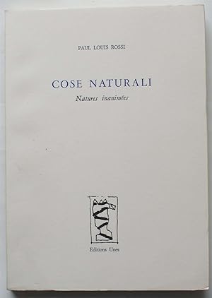 Bild des Verkufers fr Cose Naturali - Natures inanimes zum Verkauf von Aberbroc