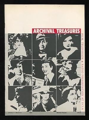 Seller image for Archival Treasures: Film, Television & Radio Preservation at UCLA for sale by ReadInk, ABAA/IOBA