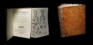 Imagen del vendedor de La Sainte Bible en latin et en franois [franais] avec des Notes littrales, critiques et historiques. a la venta por Babel Librairie