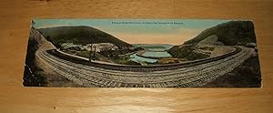 Famous Horse Shoe Curve on Main Line Pennsylvania Railroad Panoramic View Post Card