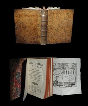 Seller image for La Sainte Bible en latin et en franois [franais] avec des Notes littrales, critiques et historiques. for sale by Babel Librairie