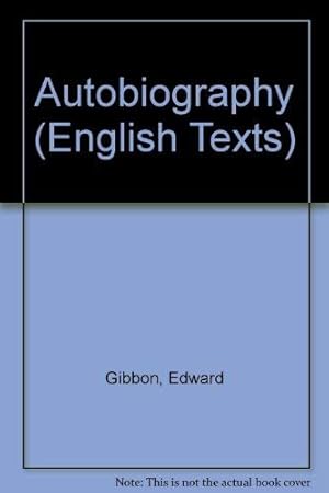 Image du vendeur pour Autobiography (English Texts S.) mis en vente par WeBuyBooks