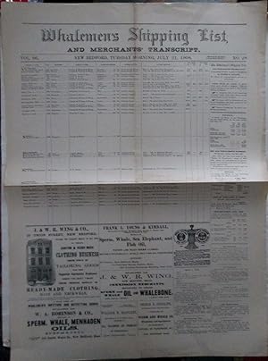 Whalemen's Shipping List, and Merchants' Transcript. Tuesday Morning, July 21, 1908