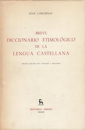 BREVE DICCIONARIO ETIMOLÓGICO DE LA LENGUA CASTELLANA