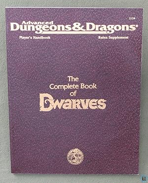 Bild des Verkufers fr Complete Book of Dwarves (Advanced Dungeons & Dragons PHBR6) zum Verkauf von Wayne's Books