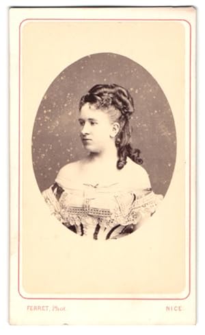 Photo Ferret, Nice, Portrait de Theresia Josepha Edle von Rogister / Recum, 1. Frau des Baron von...