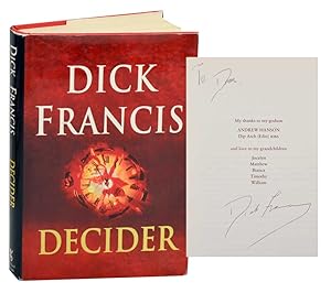 Bild des Verkufers fr Decider (Signed First Edition) zum Verkauf von Jeff Hirsch Books, ABAA
