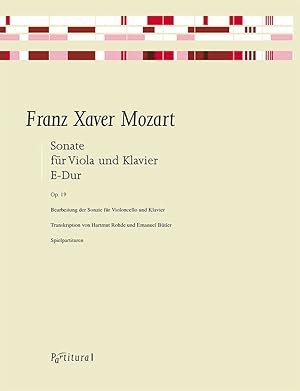 Bild des Verkufers fr Sonate E-Dur op.19 f ¼r Viola und Klavier 2 Spielpartituren zum Verkauf von moluna