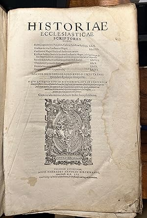 Bild des Verkufers fr Historiae Ecclesiasticae Scriptores Graeci . zum Verkauf von Librera Astarloa