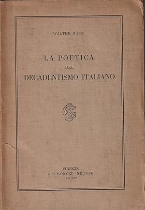 La poetica del decadentismo italiano