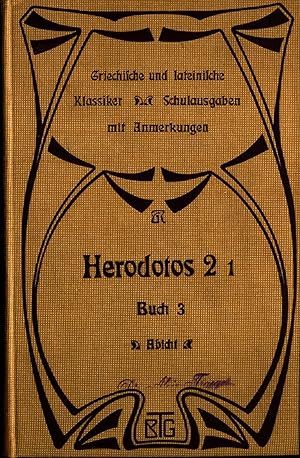 Bild des Verkufers fr Herodotos Band 2 Heft 1 Buch 3 Fr den Schulgebrauch erklrt zum Verkauf von avelibro OHG