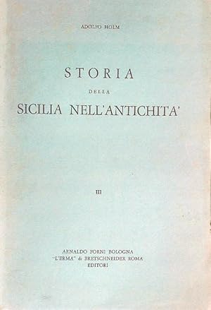 Immagine del venditore per Storia della Sicilia nell'antichita'. 3vv venduto da Miliardi di Parole