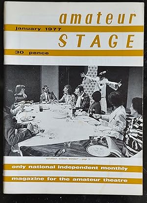 Imagen del vendedor de Amateur Stage: January 1977, Vol. XXXII / Francis Reid "Stage Lighting - 4: Effects" / Leila S Mackinlay "Pick Yourself Up" / Raymond Langford Jones "Another Time, Another Place" / Duncan Rand "Festival Organisers.Adjudicate Yourself !" a la venta por Shore Books