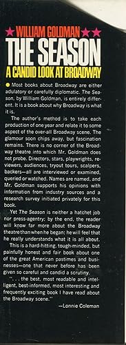The Season; a candid look at Broadway: Goldman, William