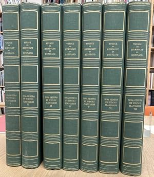 Bild des Verkufers fr Nova genera et species plantarum. [ Voyages de Humboldt & Bonpland. Voyages aux Rgions Equinoxiales du Nouveau Continent - Sixime Partie - Section III]. TOME I + 2 + 3 + 4 + 5 + 6 + 7. COMPLETE SET!! zum Verkauf von Frans Melk Antiquariaat