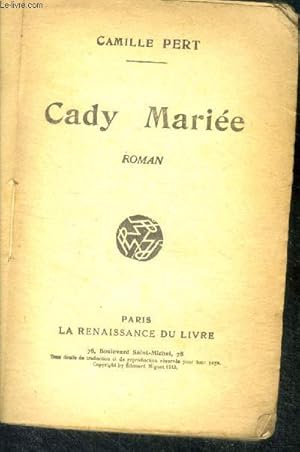 Seller image for Cady mariee - roman for sale by Le-Livre