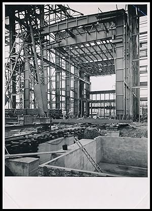 6 Original Photographien Kraftwerk Borken Erweiterungsbau 1950.