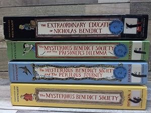 Imagen del vendedor de Mysterious Benefits Society 3 Book Set - The Mysterious Benedict Society, The Mysterious Benedict Society and the Perilous Journey & The Mysterious Benedict Society and the Prisoner  s Dilemma a la venta por Archives Books inc.