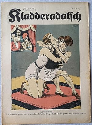 Imagen del vendedor de Kladderadatsch, 25. Januar 1931. (84. Jahrang, Nr.4) a la venta por Versandantiquariat Karin Dykes