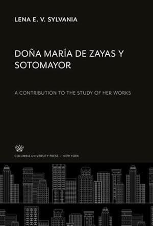 Imagen del vendedor de Doa Mara De Zayas Y Sotomayor a la venta por BuchWeltWeit Ludwig Meier e.K.