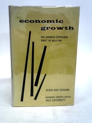Bild des Verkufers fr Economic Growth: The Japanese Experience since the Meiji Era zum Verkauf von World of Rare Books