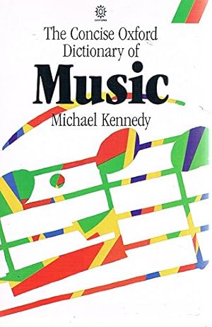 Seller image for The Concise Oxfords Dictionary Of Music for sale by WeBuyBooks