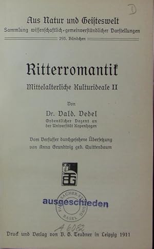 Seller image for Ritterromantik. for sale by Antiquariat Bookfarm