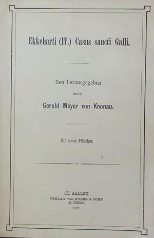 Seller image for St. Gallische Geschichtsquellen. Abt. 3 (1877). for sale by Antiquariat Bookfarm