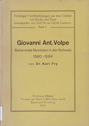 Bild des Verkufers fr Giovanni Ant. Volpe. zum Verkauf von Antiquariat Bookfarm